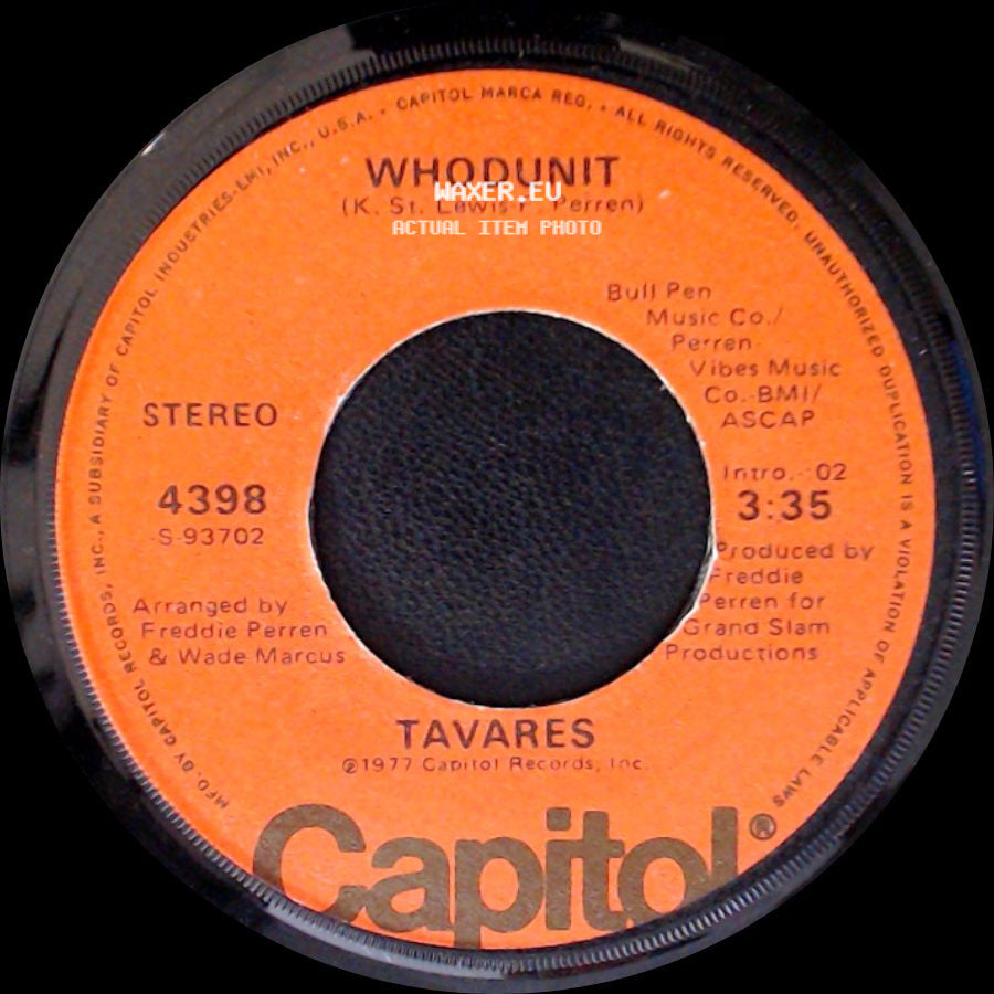 Tavares - Fool Of The Year / Whodunit side B