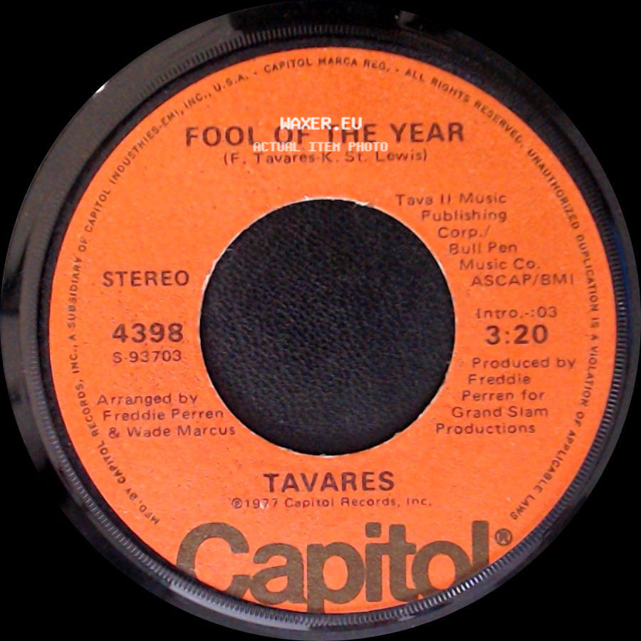 Tavares - Fool Of The Year / Whodunit side A