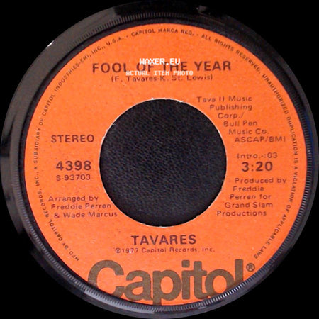 Tavares - Fool Of The Year / Whodunit side A