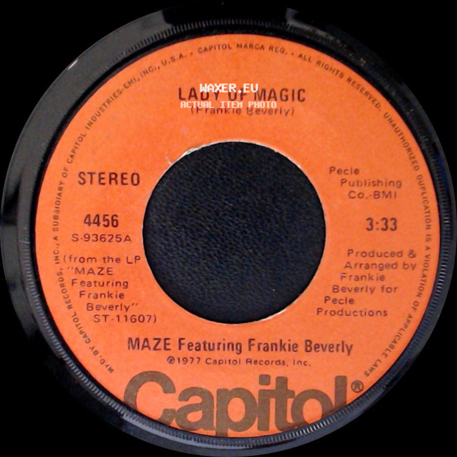 Maze Featuring Frankie Beverly - Time Is On My Side / Lady Of Magic side B
