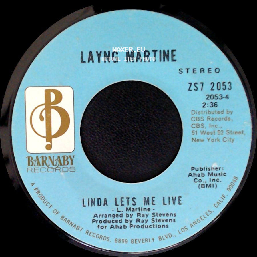 Layng Martine - Come On Over To My House / Linda Lets Me Live side B