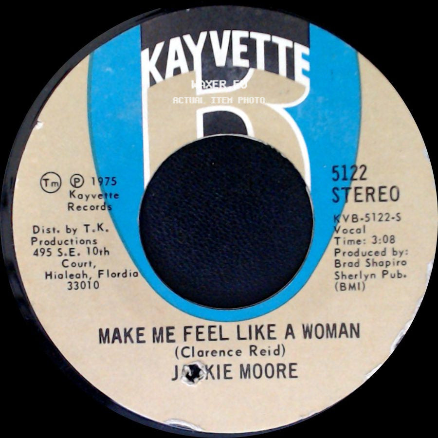Jackie Moore - Make Me Feel Like A Woman / Singing Funky Music Turns Me On side A