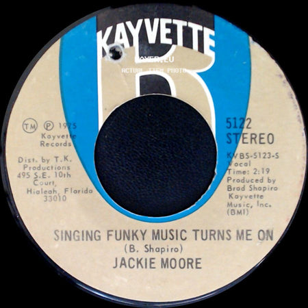 Jackie Moore - Make Me Feel Like A Woman / Singing Funky Music Turns Me On side B