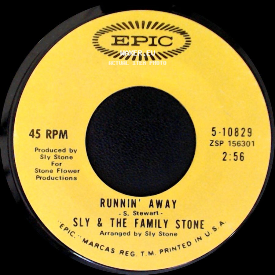 Sly & The Family Stone - Runnin' Away / Brave & Strong side A