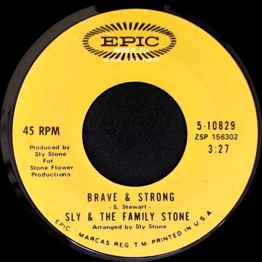 Sly & The Family Stone - Runnin' Away / Brave & Strong side B