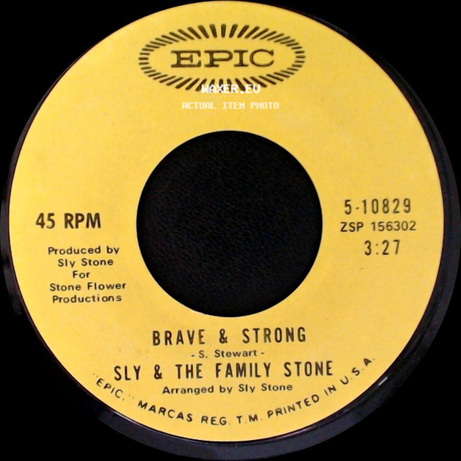 Sly & The Family Stone - Brave & Strong / Runnin' Away side A