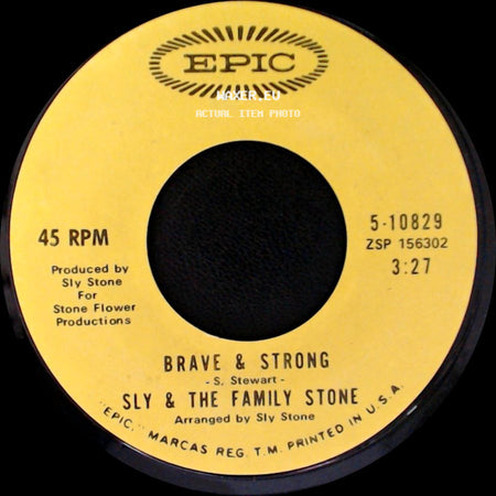 Sly & The Family Stone - Brave & Strong / Runnin' Away side A