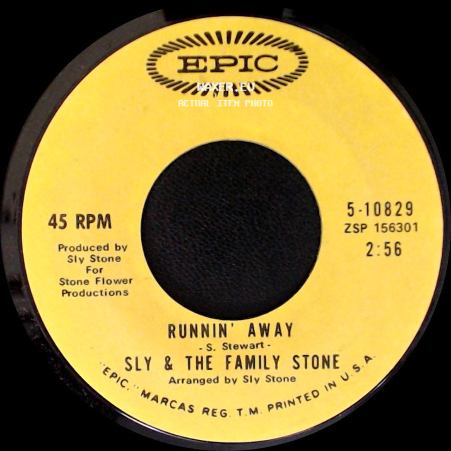 Sly & The Family Stone - Brave & Strong / Runnin' Away side B