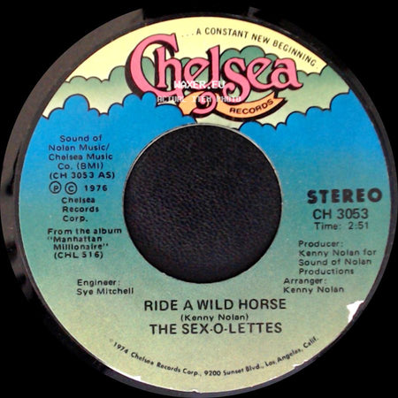 The Sex-O-Lettes - Hey There Little Firefly (Instrumental) / Ride A Wild Horse side B