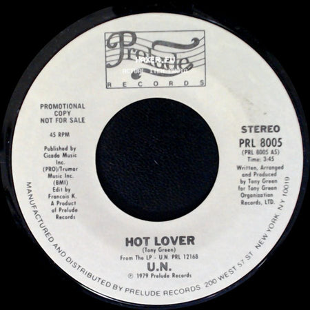 U.N. - I'm In The Groove / Hot Lover side B