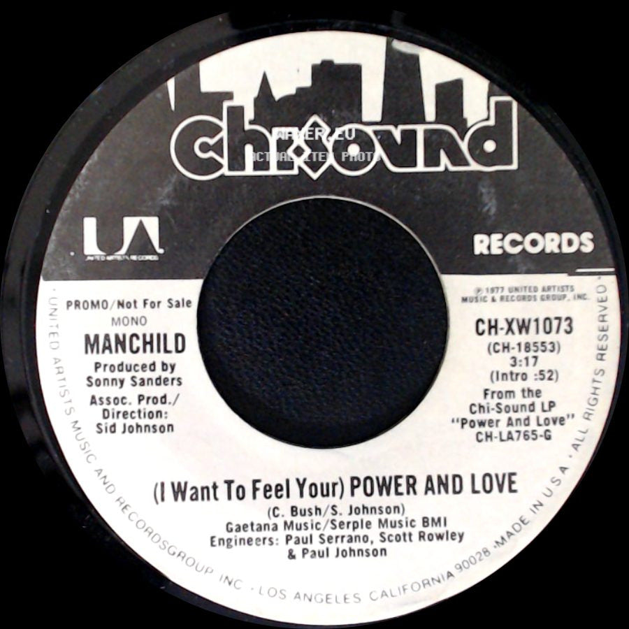 Manchild - (I Want To Feel Your) Power And Love / (I Want To Feel Your) Power And Love side B