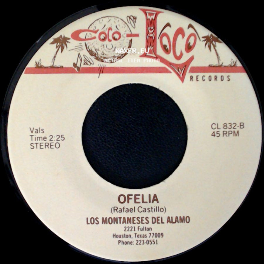 Los Montaneses Del Alamo - El Gallito / Ofelia side B