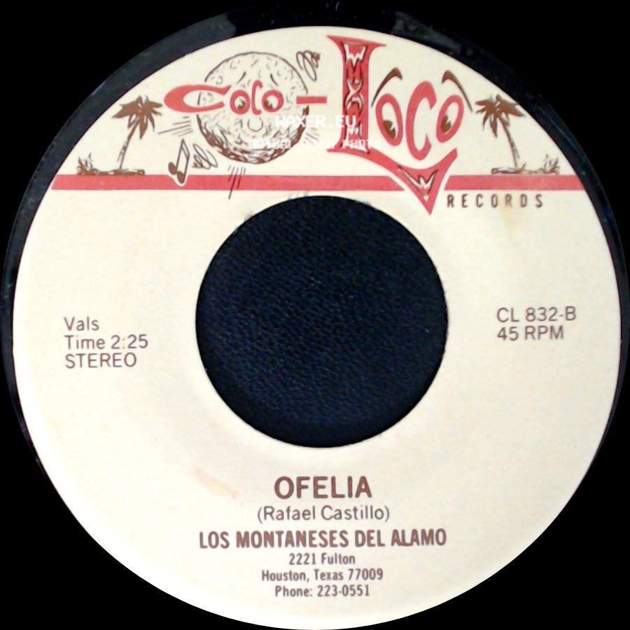 Los Montaneses Del Alamo - El Gallito / Ofelia side B