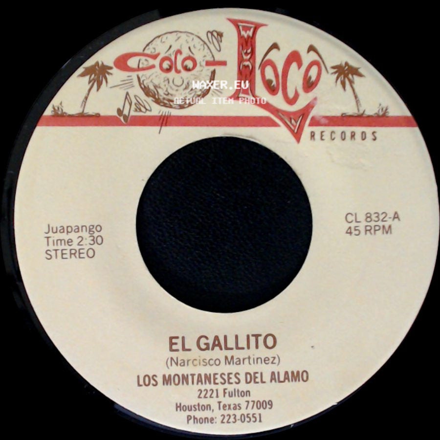 Los Montaneses Del Alamo - El Gallito / Ofelia side A