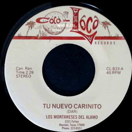 Los Montaneses Del Alamo - Tu Nuevo Carinito / Su Majestad side A