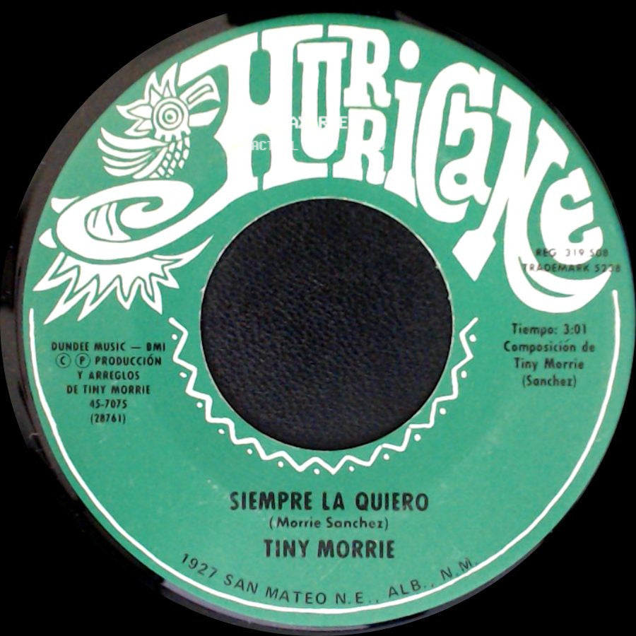Tiny Morrie - Madrecita, Te Debo Tanto / Siempre La Quiero side B