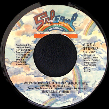 Instant Funk - Why Don't You Think About Me / Punk Rockin' side A