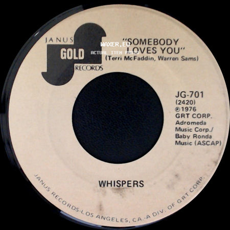 Whispers - Somebody Loves You / Once More With Feeling side A
