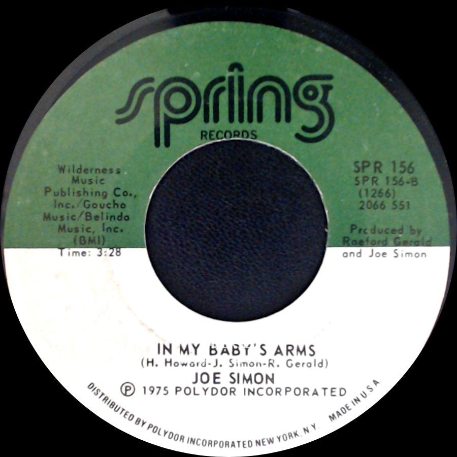 Joe Simon - Get Down, Get Down (Get On The Floor) / In My Baby's Arms side B