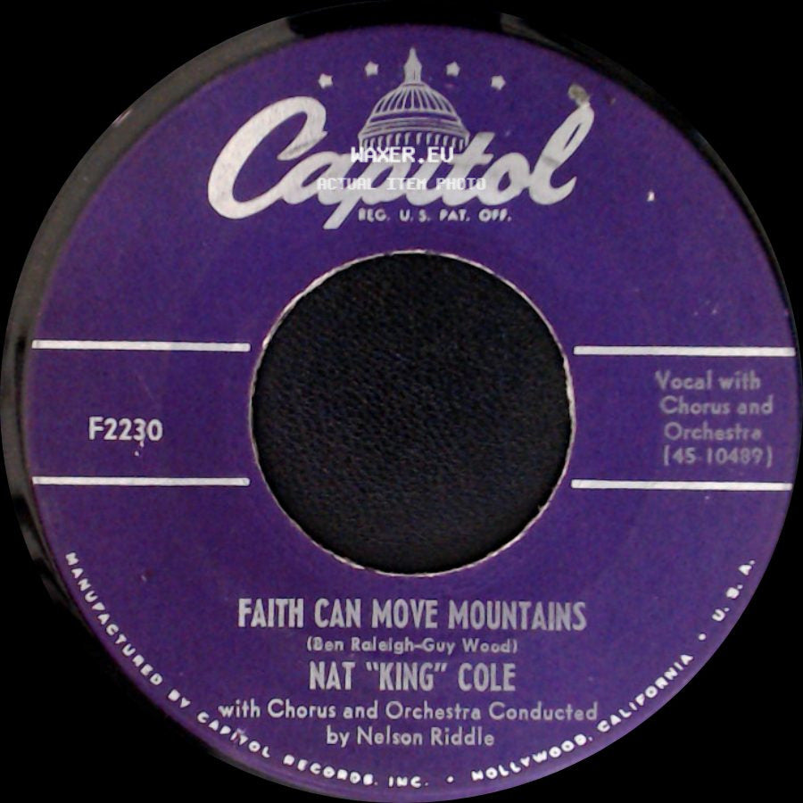 Nat "King" Cole - The Ruby And The Pearl / Faith Can Move Mountains side B