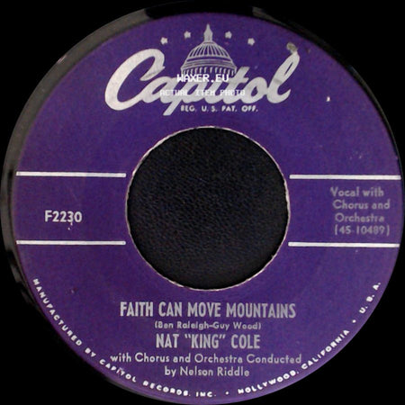 Nat "King" Cole - The Ruby And The Pearl / Faith Can Move Mountains side B