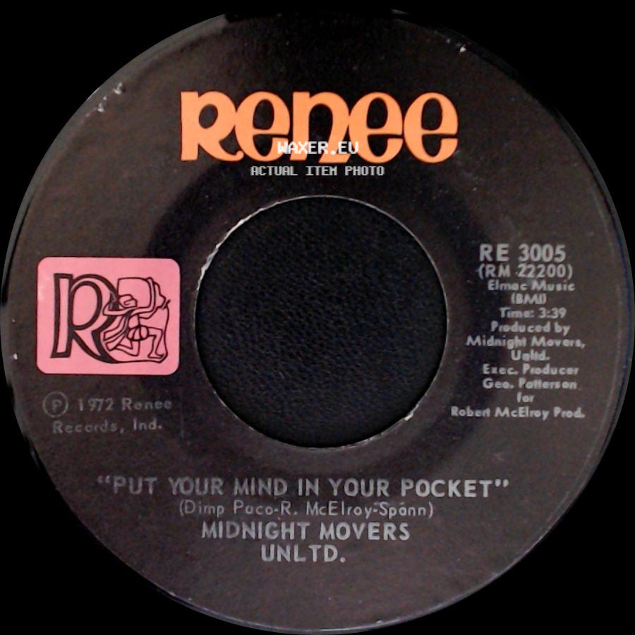 Midnight Movers Unltd. - 'truck' In / Put Your Mind In Your Pocket side B