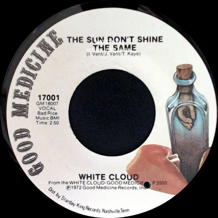White Cloud - I'm All Cried Out / The Sun Don't Shine The Same side B