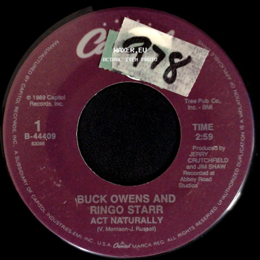 Buck Owens And Ringo Starr / Buck Owens - Act Naturally / The Key's In The Mailbox side A