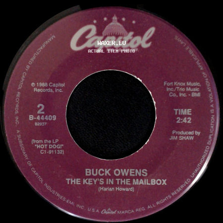 Buck Owens And Ringo Starr / Buck Owens - Act Naturally / The Key's In The Mailbox side B