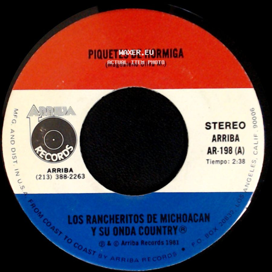 Los Rancheritos De Michoacan Y Su Onda Country - El Chubasco / Piquetes De Hormiga side B