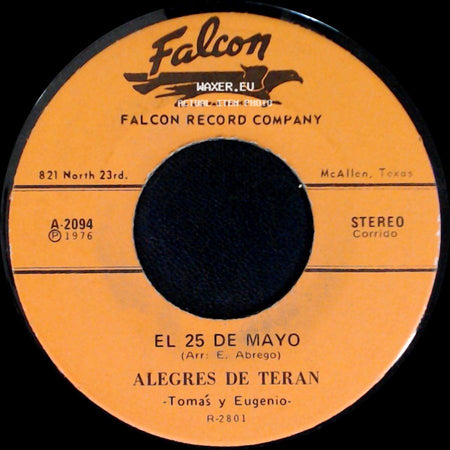 Alegres De Teran - Los Dos Contrabandistas / El 25 De Mayo side B