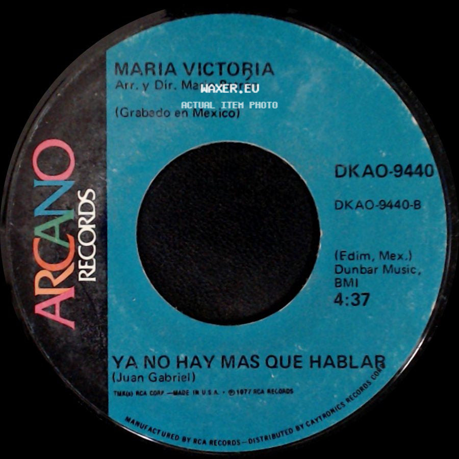 Maria Victoria - Ya No Hay Mas Que Hablar / Yo Se Que Esta En Tu Corazon side A