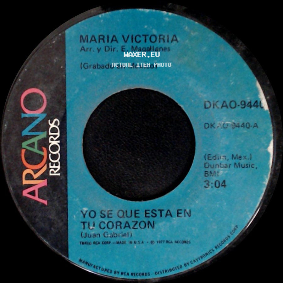 Maria Victoria - Ya No Hay Mas Que Hablar / Yo Se Que Esta En Tu Corazon side B