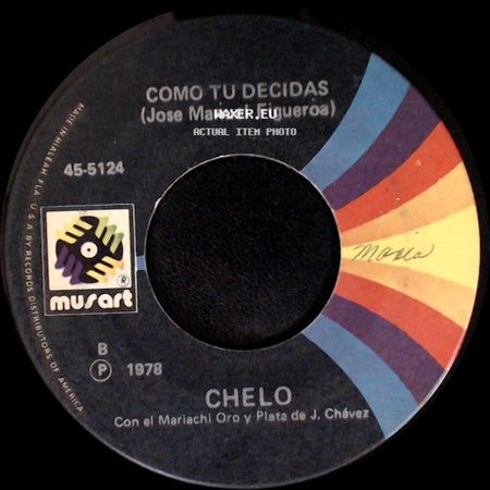 Chelo - Las Cuentas Claras / Como Tu Decidas side B