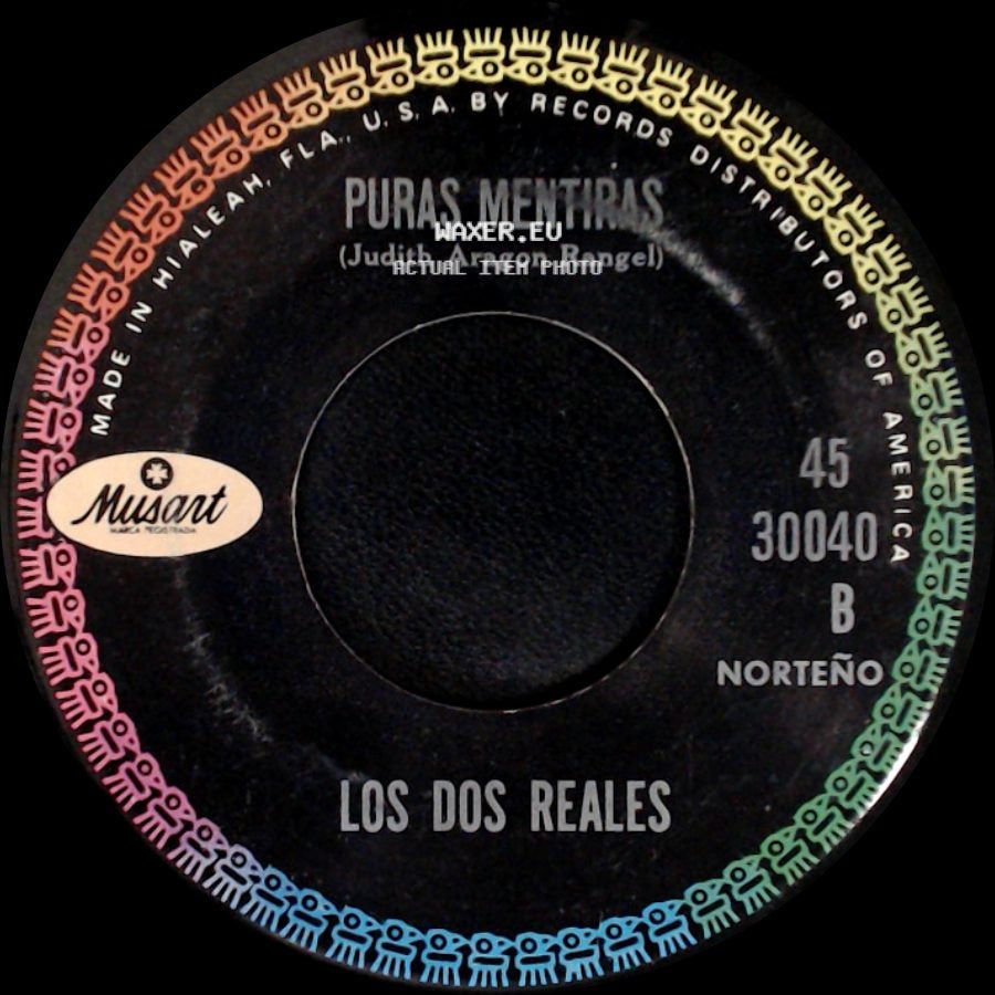 Los Dos Reales - Amaneci Bebiendo / Puras Mentiras side B