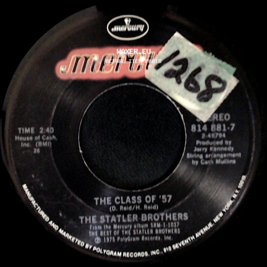 The Statler Brothers - Elizabeth / The Class Of '57 side B