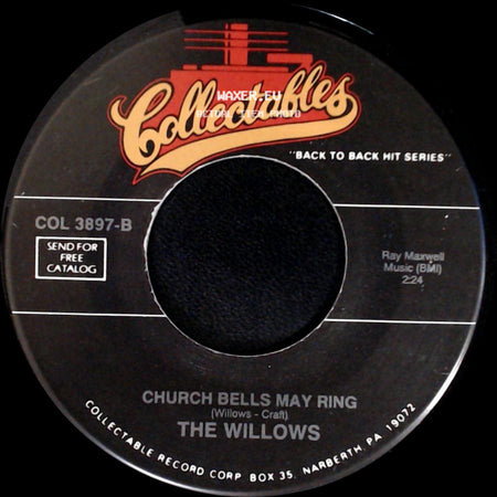 Bobby Day / The Willows - Rockin Robin / Church Bells May Ring side B