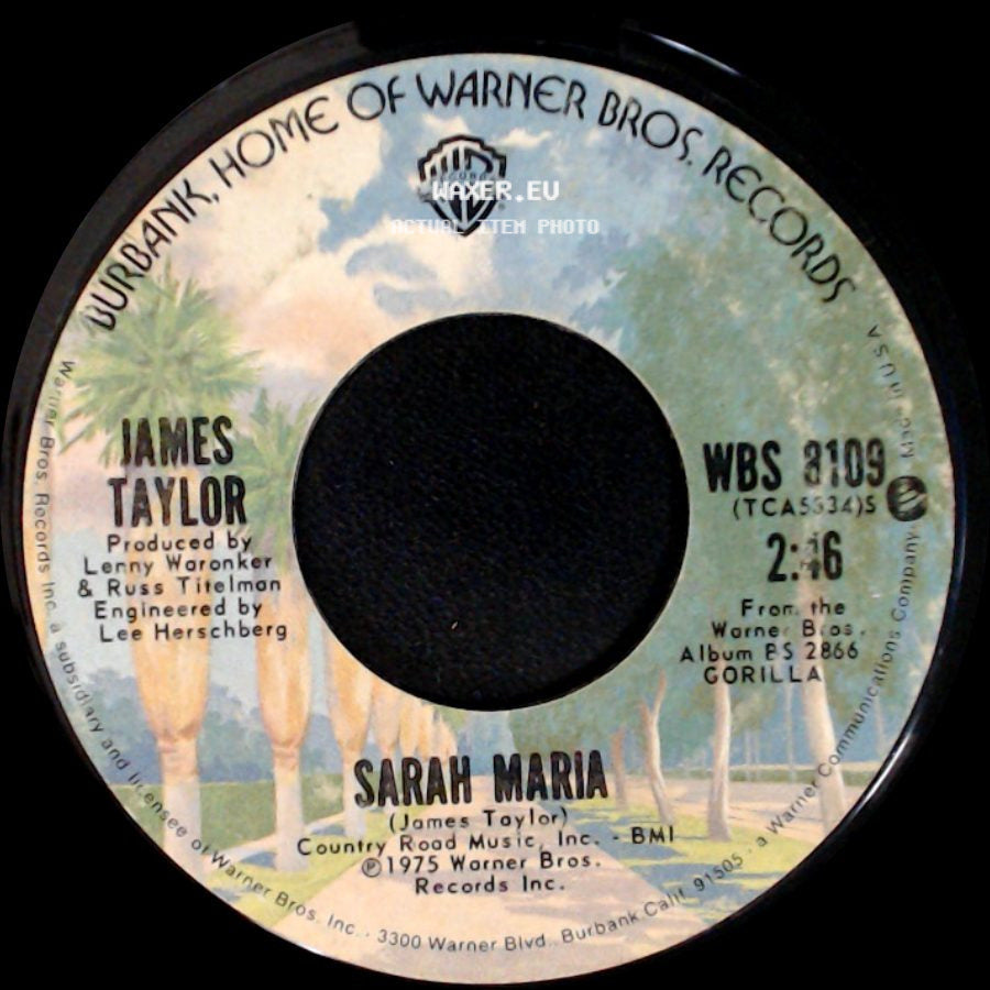 James Taylor - Sarah Maria / How Sweet It Is (To Be Loved By You) side A