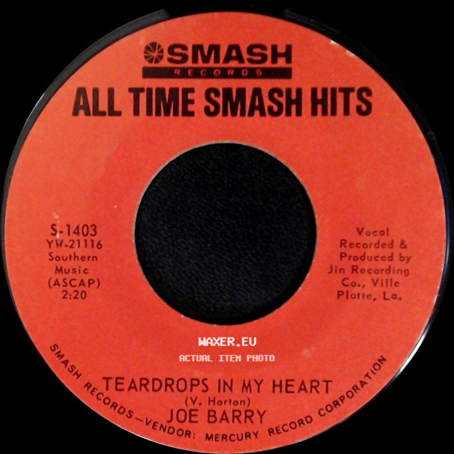 Joe Barry - I'm A Fool To Care / Teardrops In My Heart side B