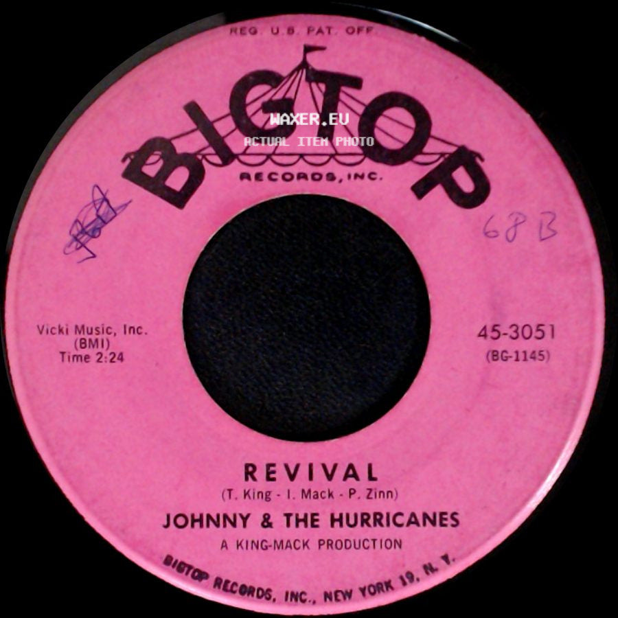 Johnny & The Hurricanes - Rocking Goose / Revival side B
