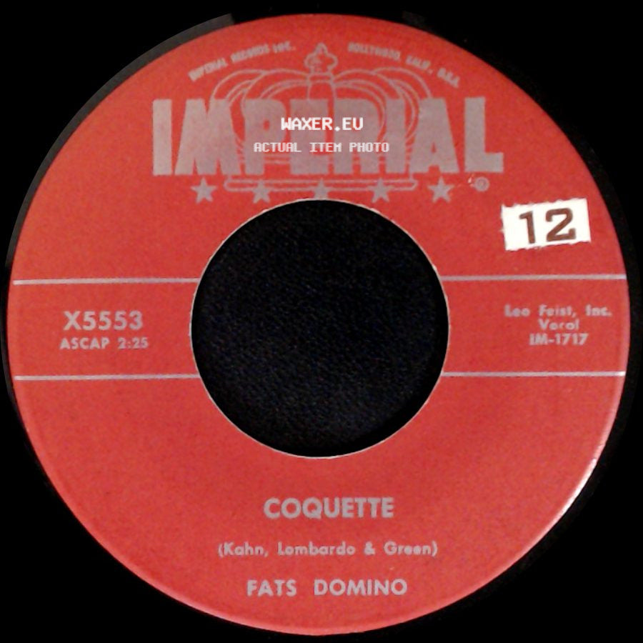 Fats Domino - Whole Lotta Loving / Coquette side B