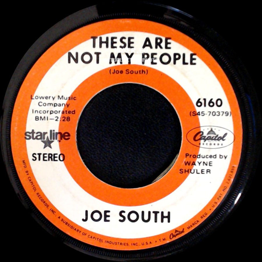 Joe South - Games People Play / These Are Not My People side B