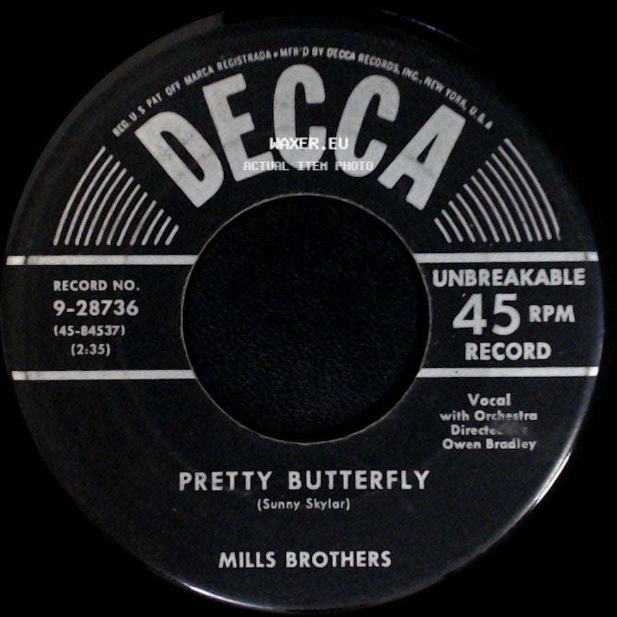 Mills Brothers - Pretty Butterfly / Don't Let Me Dream side A