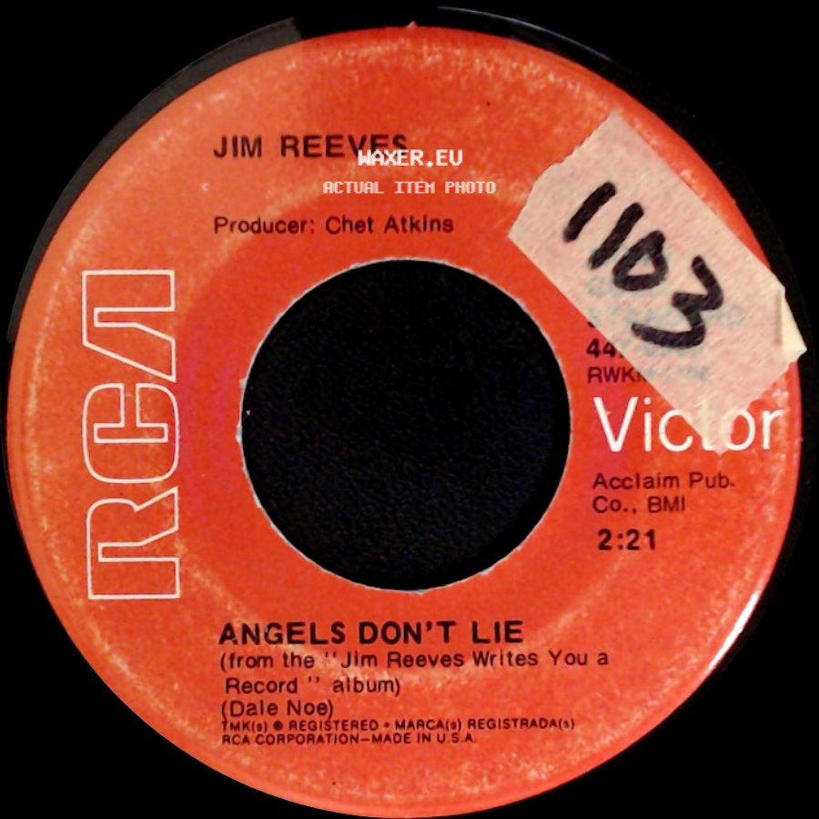 Jim Reeves - Angels Don't Lie / Gypsy Feet side A