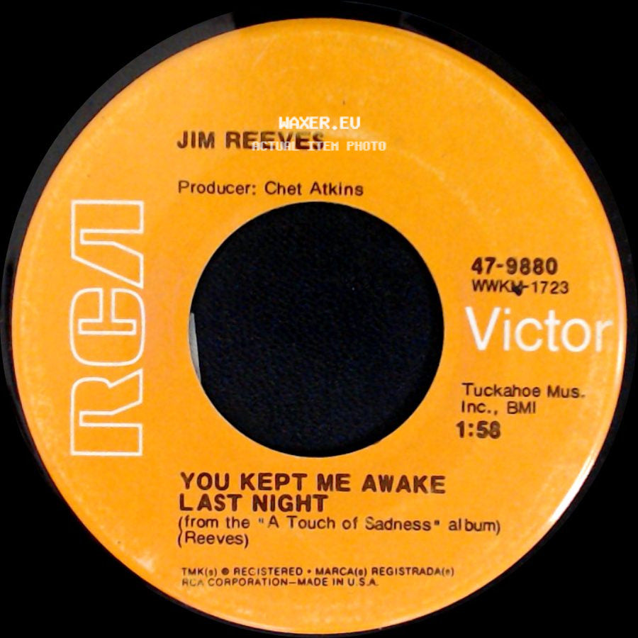 Jim Reeves - Angels Don't Lie / You Kept Me Awake Last Night side B