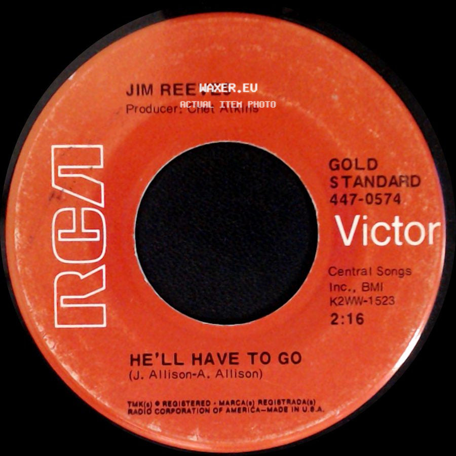 Jim Reeves - Am I Losing You / He'll Have To Go side B