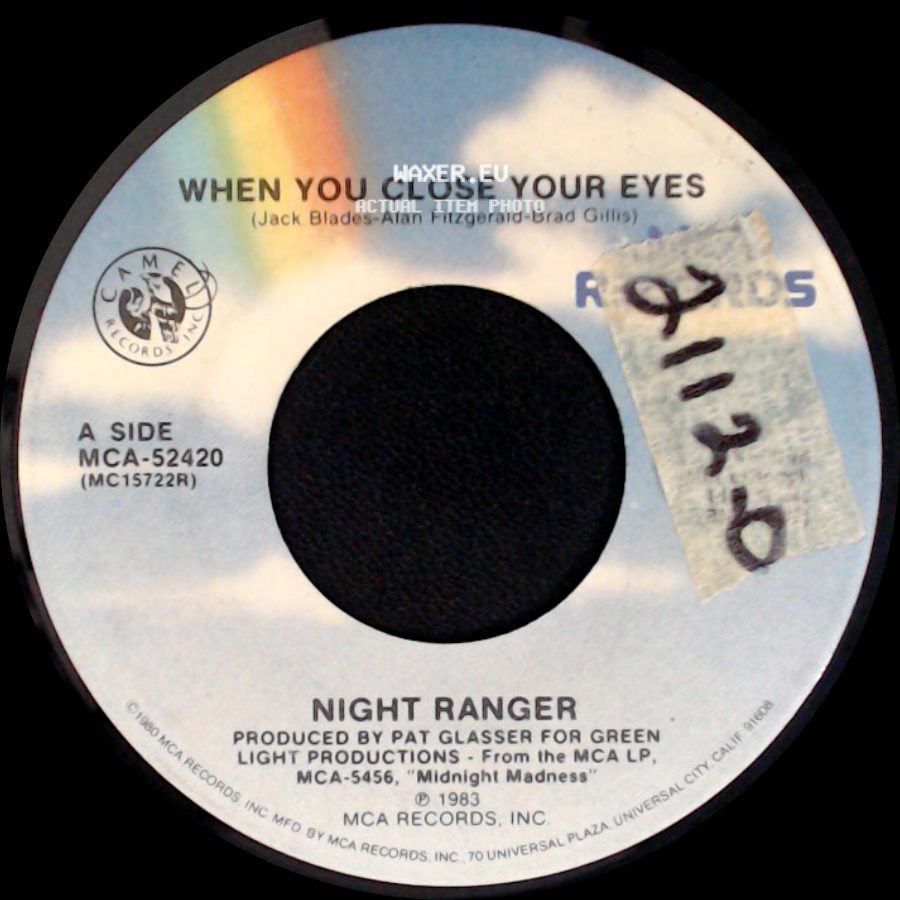 Night Ranger - When You Close Your Eyes / Why Does Love Have To Change side A