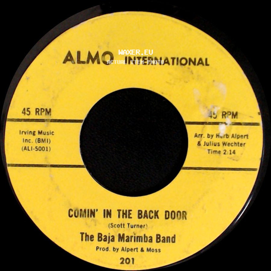The Baja Marimba Band - December's Child / Comin' In The Back Door side B