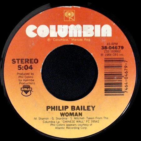 Philip Bailey - Woman / Easy Lover (Duet With Phil Collins) side A