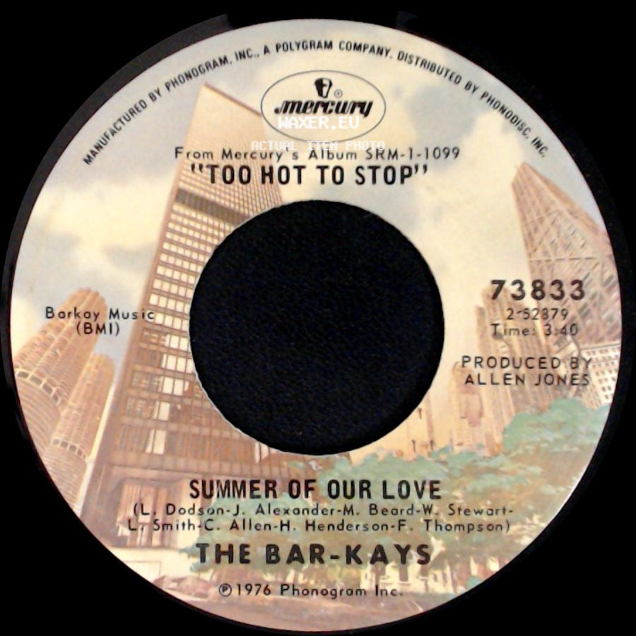 The Bar-Kays - Summer Of Our Love / Shake Your Rump To The Funk side A